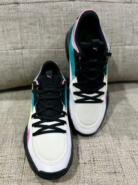 Puma Neon Multicolor Sneakers Men’s 10 Brand New ⚡